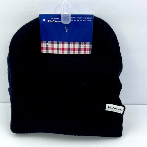 BEN SHERMAN, 3 PACK BEANIE SET, UNISEX, ONE SIZE FITS ALL, GREY, NAVY & BLACK - Picture 2 of 16